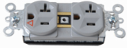 PlugTail® Isolated Ground Receptacle 20A 125V Gray, 2.75 Inch Height