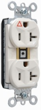 PlugTail Isolated Ground Receptacle 20A 125V Light Almond, 1.5 Inch Width, 2.75 Inch Height