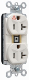 PlugTail Isolated Ground Receptacle 20A 125V Light Almond, 1.5 Inch Width, 2.75 Inch Height