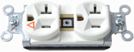 PlugTail Isolated Ground Receptacle, 20A, 125V, White, 2.75 Inch Height