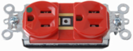 PlugTail® 15A Hospital Grade Receptacle, 125V, 1.5 Inch Wide, Orange