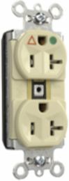 PlugTail Isolated Ground Hospital Grade Receptacle 20A 125V Ivory 2.75 Inch Height