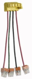PlugTail Right Angle Switch with IDEAL Connector, 4-Wire, 6 Inch THHN12