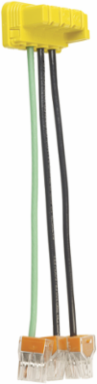 PlugTail Switch, Right Angle, 6 Inch Stranded THHN12, 3-Wire Connector