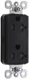PlugTail 20A 125V Tamper-Resistant Duplex Receptacle, Brown, 0.875 Inch Depth, 1.5 Inch Width, 2.75 Inch Height