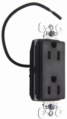 PlugTail Tamper-Resistant Split Circuit Receptacle, 20A, 125V, 1.5 Inch Width