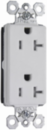 PlugTail® 20A 125V Tamper-Resistant Duplex Receptacle, White, 1.5 Inch Width