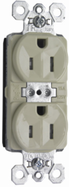 PlugTail® Tamper-Resistant Duplex Receptacle, 15A 125V, Ivory, 2.75 Inch Height