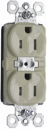 PlugTail® Tamper-Resistant Duplex Receptacle, 15A 125V, Ivory, 2.75 Inch Height