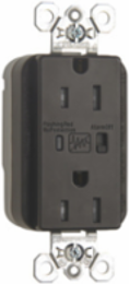 PlugTail® Tamper-Resistant Surge Protective Duplex Receptacle, Brown