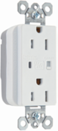 PlugTail Surge Protective Duplex Receptacle, Tamper-Resistant, White