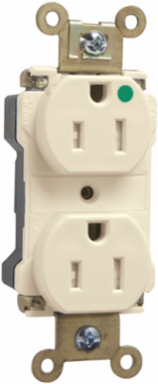 Extra Heavy Duty Hospital Grade Tamper-Resistant Receptacle 15A 125V Black