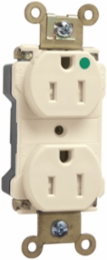Extra Heavy Duty Hospital Grade Tamper-Resistant Receptacle 15A 125V Ivory 1.5 Inch Width