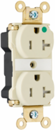 PlugTail® 20A 125V Hospital-Grade Tamper-Resistant Duplex Receptacle, Black, 1.625 Inch Width