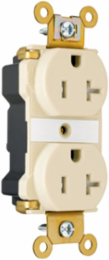 PlugTail Extra Heavy Duty Tamper-Resistant Receptacles 20A 125V Ivory 2.75 Inch Height