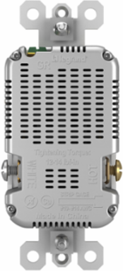 USB Type A/C Tamper-Resistant Outlet, 15A, 1.693 Inch Width, White