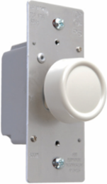 Rotary Dimmer Switch, Matte White, cULus Listed