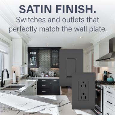 radiant® Two Single-Pole Switches and Single Pole/3-Way Switch, Black