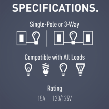radiant® Two Single-Pole Switches and Single Pole/3-Way Switch, Light Almond