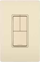 radiant® Two Single-Pole Switches and Single Pole/3-Way Switch, Light Almond