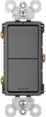 radiant® Two Single-Pole Switches, Black