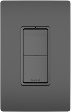 radiant® Two Single-Pole Switches, Black