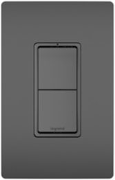 radiant® Two Single-Pole Switches, Black