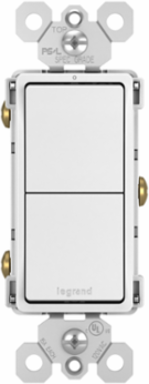 radiant® Two Single-Pole Switches, White
