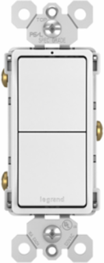 radiant® Two Single-Pole Switches, White