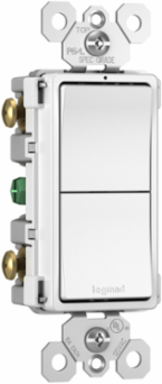 radiant® Two Single-Pole Switches, White