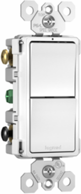 radiant® Two Single Pole/3-Way Switches, White