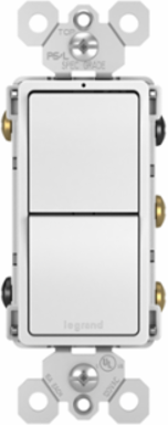 radiant® Two Single Pole/3-Way Switches, White