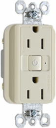 15A 125V Wireless Control Dual-Function Receptacle, Light Almond, 1.25 Inch Depth