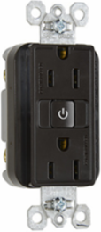 Plug Load RF Receptacle 15A, Brown, 1.25 Inch Depth, 2.68 Inch Height, 1.73 Inch Width