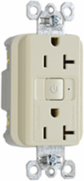 20A 125V Light Almond RF Half-Control Spec Receptacle, 1.73 Inch Width
