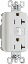 20A 125V Plug Load RF Half-Control Receptacle, White, 2.68 Inch Height