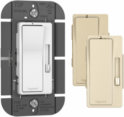 radiant® 1100W Single-Pole/3-Way Incandescent Dimmer, Tri-Color