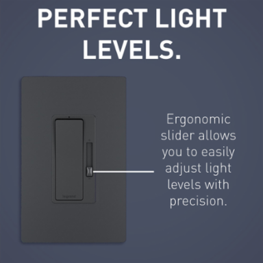 radiant® CFL/LED Dimmer, Graphite