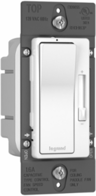 radiant® Single Pole/3-Way Fan Speed Control, White