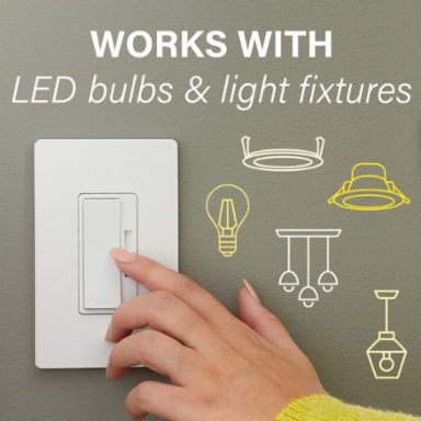 radiant® LED Advanced 150W Single Pole 3-Way Dimmer, Light Almond