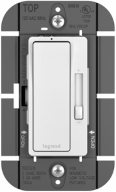 radiant® 120V, 1100VA Magnetic Low-Voltage Single Pole/3-Way Dimmer, White