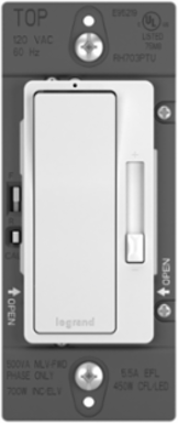 radiant® 120V, 700VA, Magnetic Low-Voltage Single Pole/3-Way Dimmer, White
