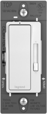 radiant® 120V, 700VA, Magnetic Low-Voltage Single Pole/3-Way Dimmer, White