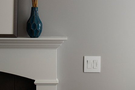 radiant® 2-Gang Screwless Wall Plate White