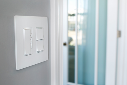radiant® 2-Gang Screwless Wall Plate White