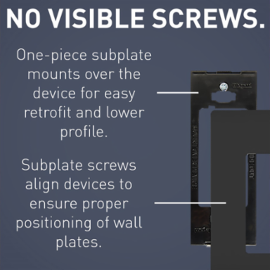 3-Gang Screwless Wall Plate, 6.77 Inch x 4.5 Inch, Matte Black Polycarbonate