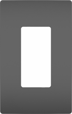 radiant® 1-Gang Screwless Wall Plate, Black