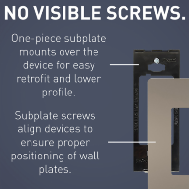 radiant® 1-Gang Screwless Wall Plate, Nickel