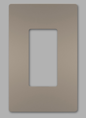 radiant® 1-Gang Screwless Wall Plate, Nickel