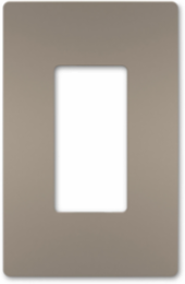 radiant® 1-Gang Screwless Wall Plate, Nickel